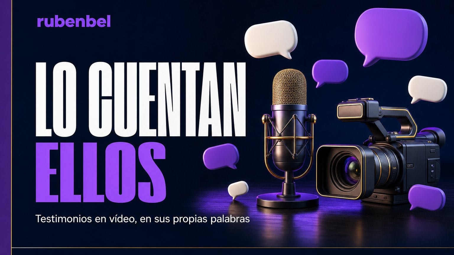 Clientes de Rubén Bel contando su experiencia en vídeo
