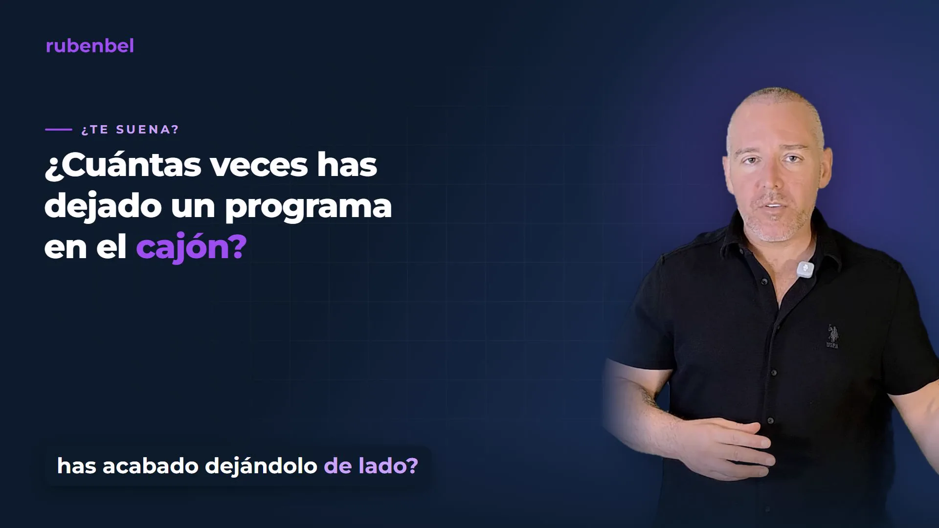 Rubén Bel presentando cómo trabaja su equipo con IA aplicada al negocio