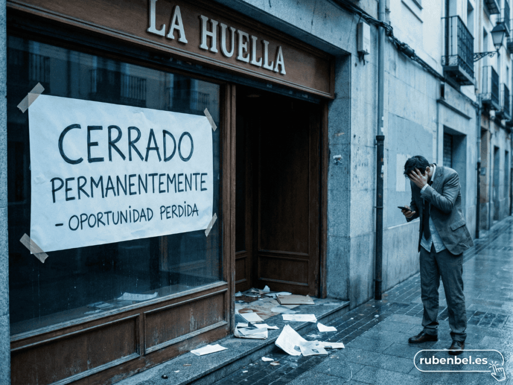 Negocio cerrado por esperar ayudas empresas 2026 que nunca llegaron, reflejando un error estratégico fatal.