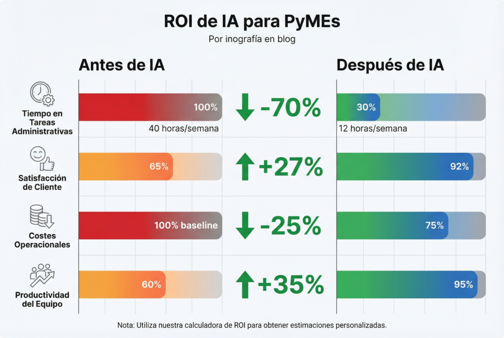 Los KPI de haber implementado IA para Pymes.