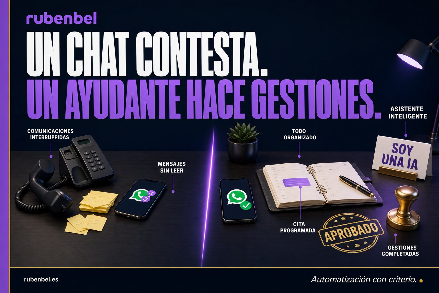 Agentes de IA para pymes: un chat contesta, un ayudante hace gestiones con permiso